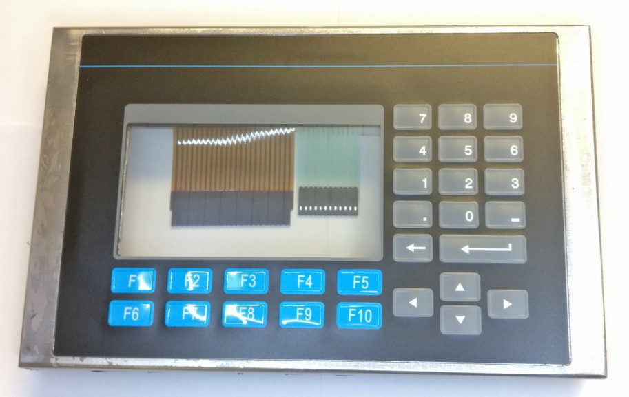 Panelview 550 front bezel with keypad and touchscreen